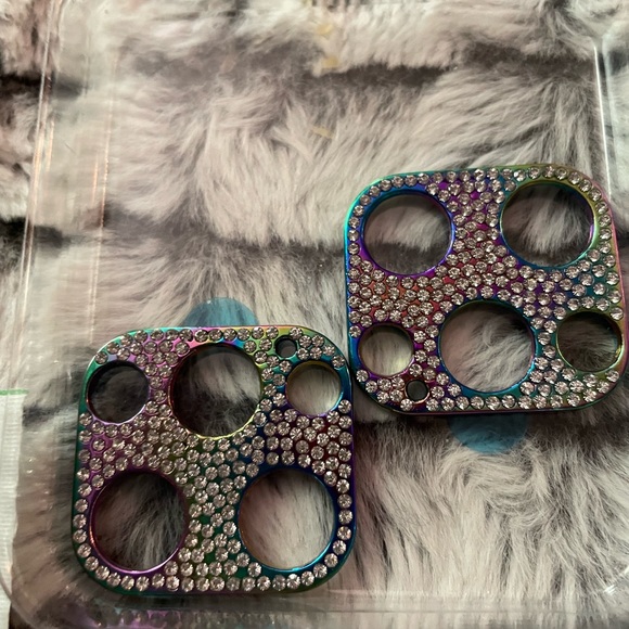 NWT~iPhone 12 Pro Max Glitter Camera lens protector. 2 per box. - Picture 5 of 9